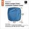 Classic Accessories Ravenna Water-Resistant 23x23x5" Patio Seat Cushion Cover, Empire Blue 60-333-010501-RT - alternate 2